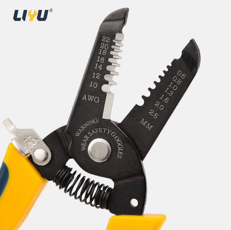 Wire Stripping Pliers Electrical Pliers Wire Pulling Pliers 7th Gear Blade 0.6-2.6mm Multi-functional Wire Pulling Pliers Wire Cutting Pliers Wire Pressing Pliers high quality