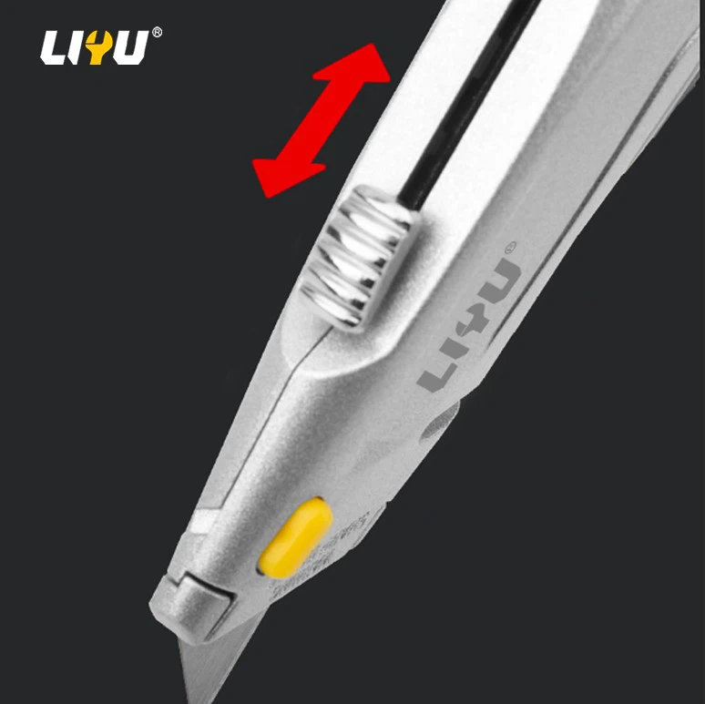 Zinc Alloy Folding Cutting Knife Utility Knife Wallpaper Knife Heavy-duty Unpacking Knife Express Knife Body With 3 Blades best